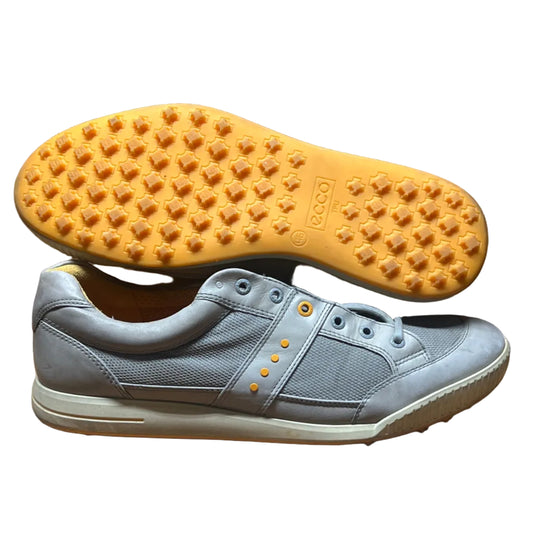 Men’s Ecco Street Premier Cleat-less Golf Shoe 46EU • Grey/Fanta •Mesh/Leather