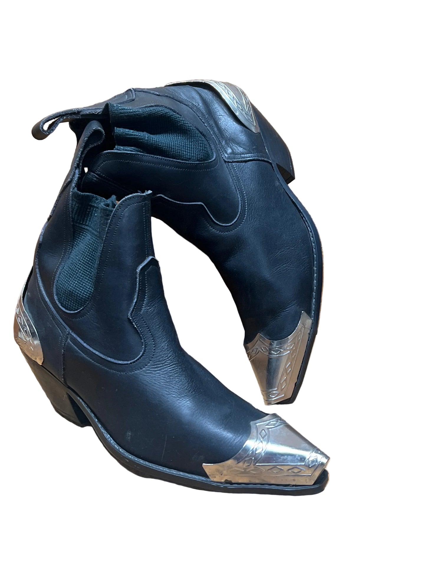 Men’s Marley of London Vintage Pointed-toe western Bootie  UK7/8US