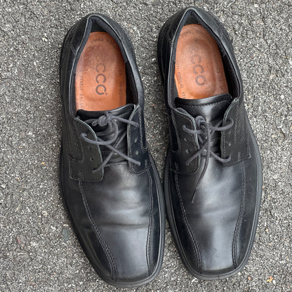 Men’s Ecco Dress Oxford 45EU Black  Leather- Made in Portugal