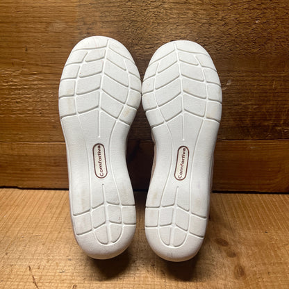 Comfortiva by SoftSpots Women’s •Tinsley•  Comfort Slip-on 9N Beige Suede leather