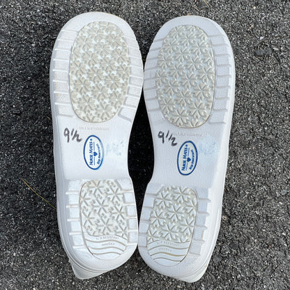 Women's  NURSE MATES  •Macie• Pillow-Top Oxford 9.5M  White Leather