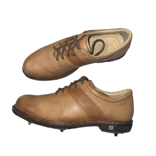 Women’s Ecco Tan Hydromax  Leather Spiked Golf Shoe 38