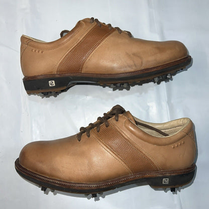 Women’s Ecco Tan Hydromax  Leather Spiked Golf Shoe 38