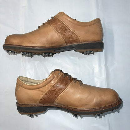 Women’s Ecco Tan Hydromax  Leather Spiked Golf Shoe 38