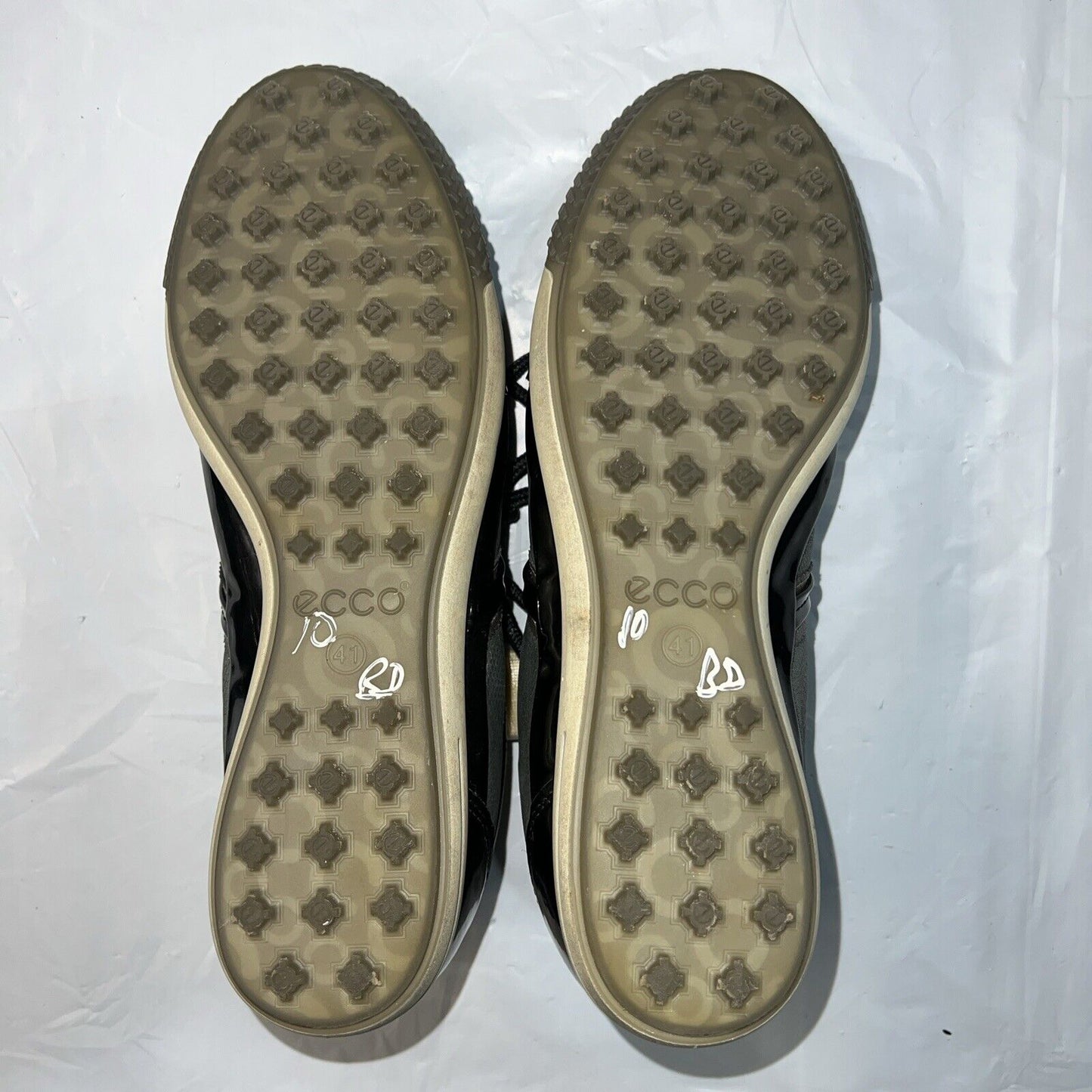 Women’s Ecco Street Spikeless Golf Shoe 41EU Black/Metallic Hydromax Leather