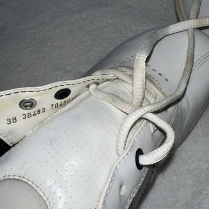 Women’s Ecco Spiked Golf Shoe 38EU  White/Silver Gortex Leather