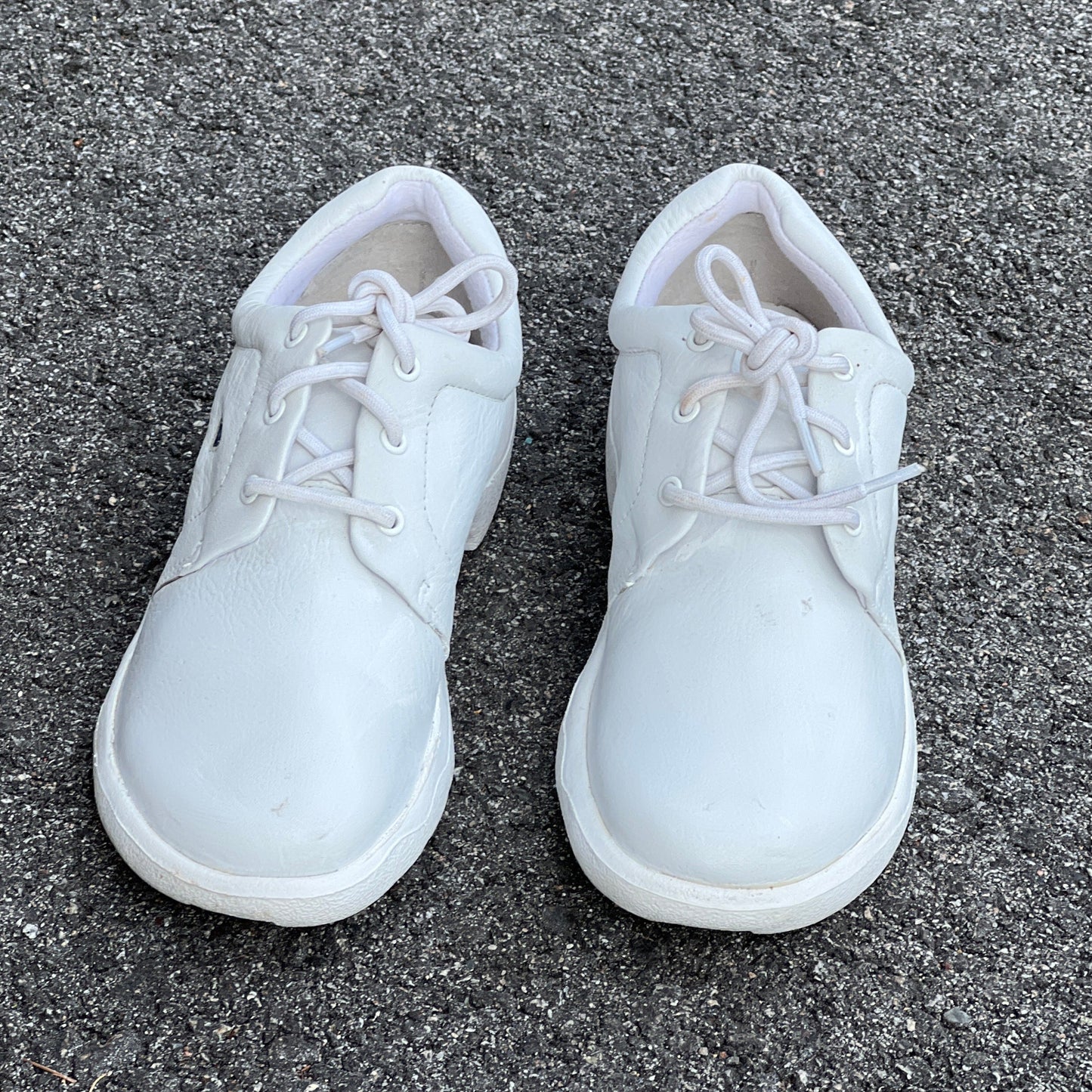 Women's  NURSE MATES  •Angle • All-day Comfort Oxford 5.5M  White Leather