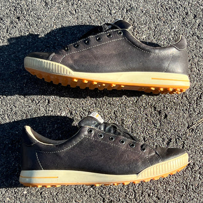 Men’s Ecco Street Premier Cleat-less Golf Shoe 45EU • Black  Leather