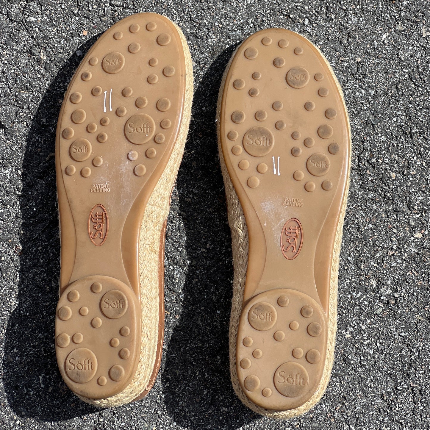 Woman’s Sofft Malila Jute Wrapped Slip-on Moc 11 M Tan Leather