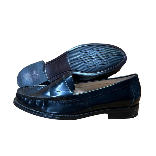 Women's White Mountain Penny Loafer 5M Black patent Leather