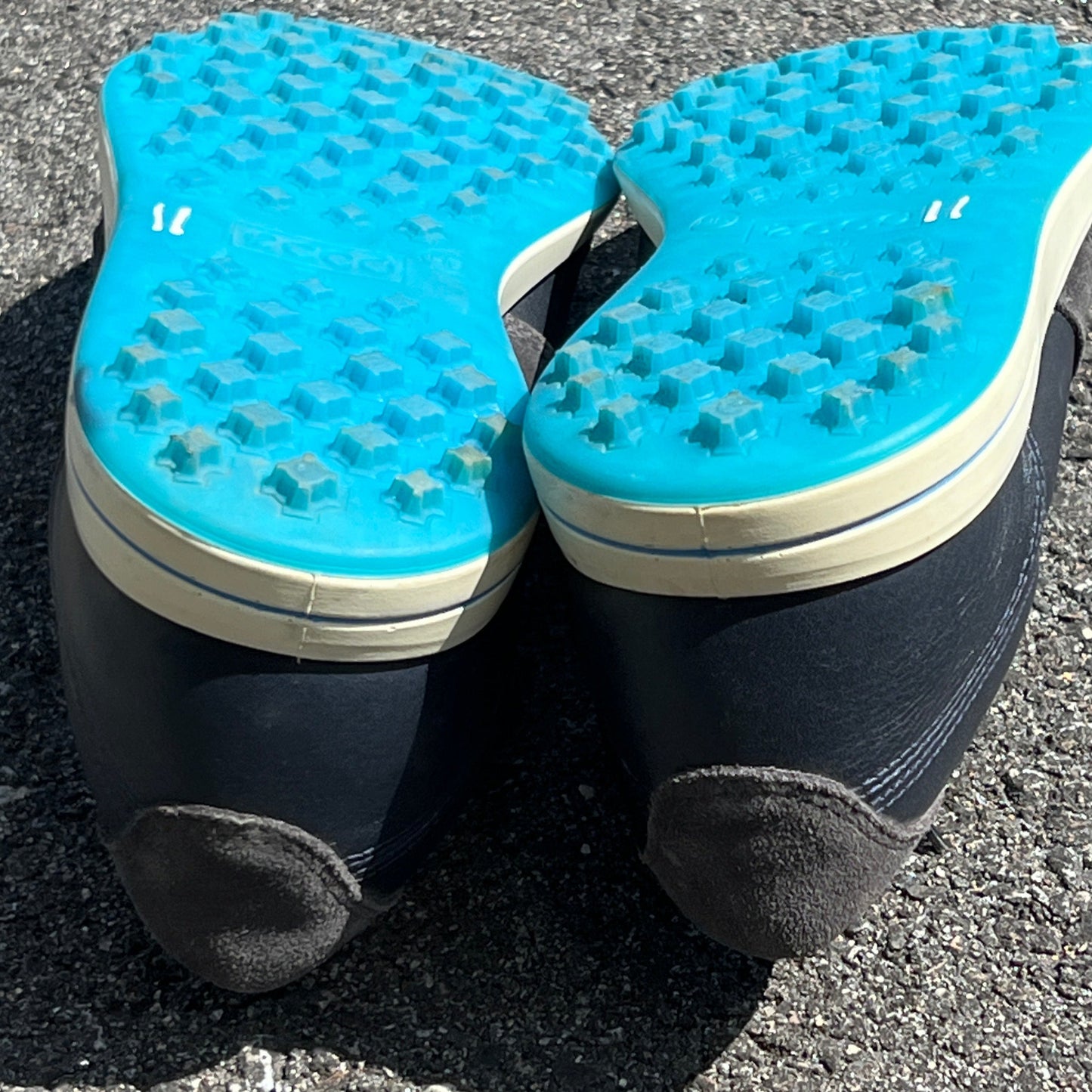 Men’s Ecco Street Cleat-less Golf Shoe 45EU • Black/Blue • Leather