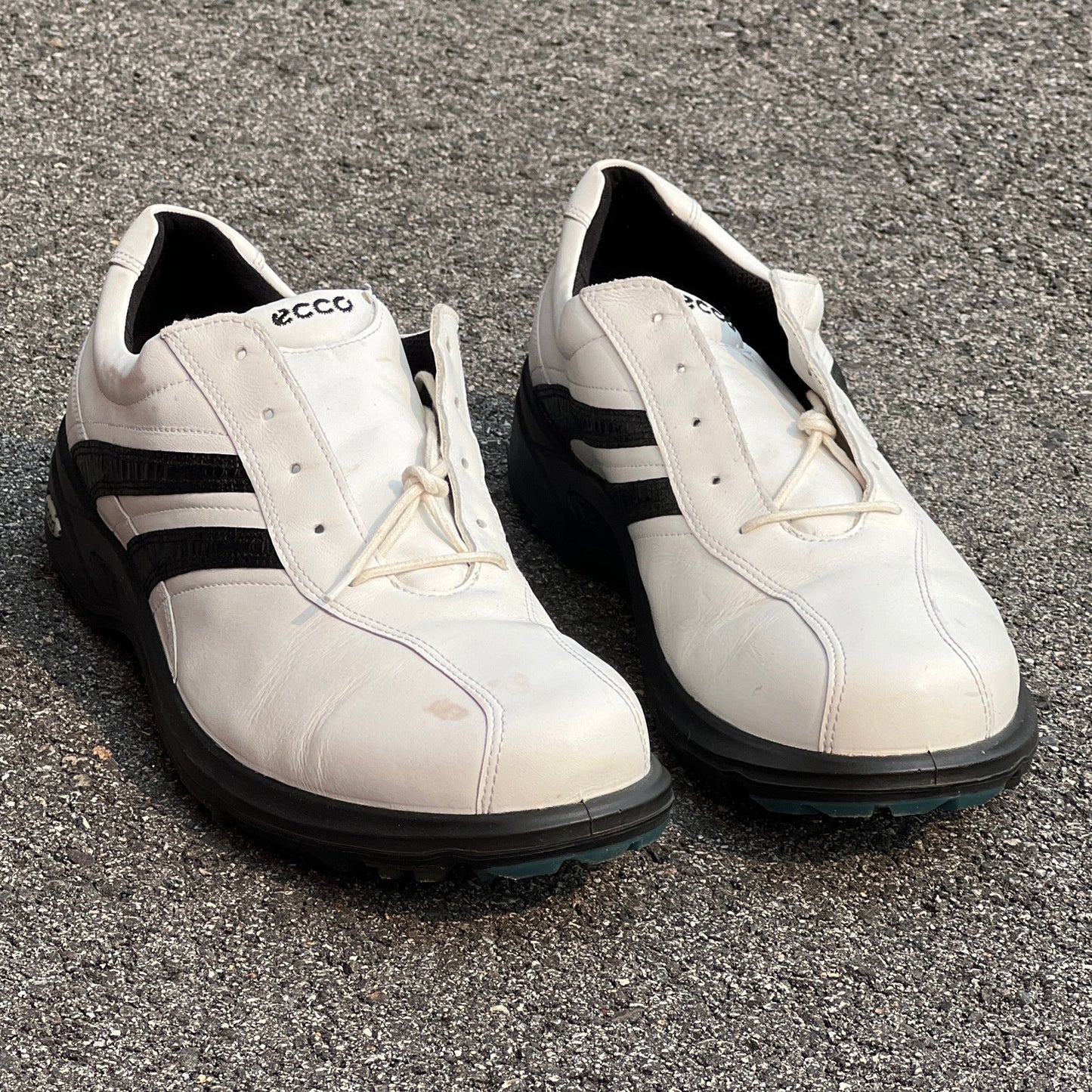 Men’s Ecco Biom Cleated Golf Shoe 47EU • White/Black • Leather