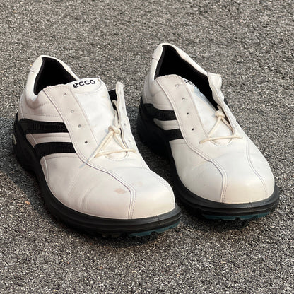 Men’s Ecco Biom Cleated Golf Shoe 47EU • White/Black • Leather