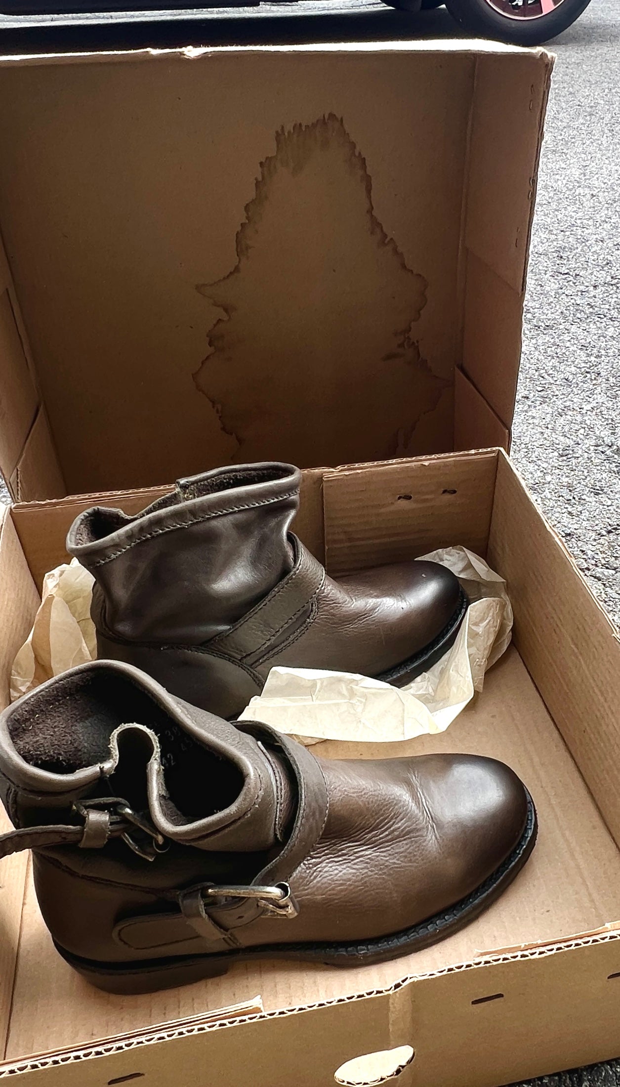Ash Women's •Vegas Bis• Leather Boot 36EU Brown Leather