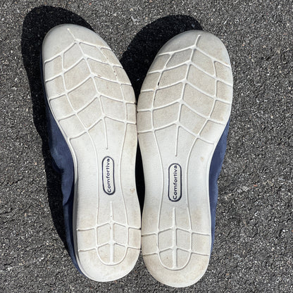 Comfortiva by SoftSpots Women’s •Tinsley•  Comfort Slip on 8.5W Blue Suede