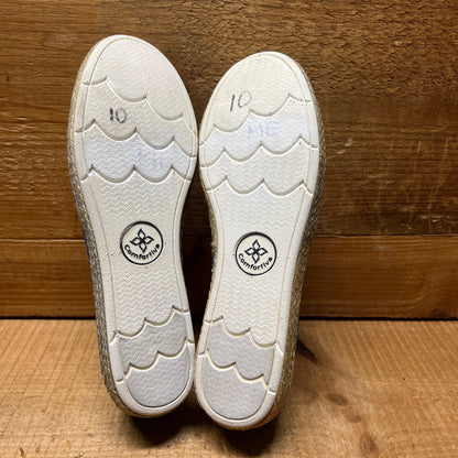 COMFORTIVA Women's •Sifton• Slip-on Espadrille 10M Navy Nubuck Leather