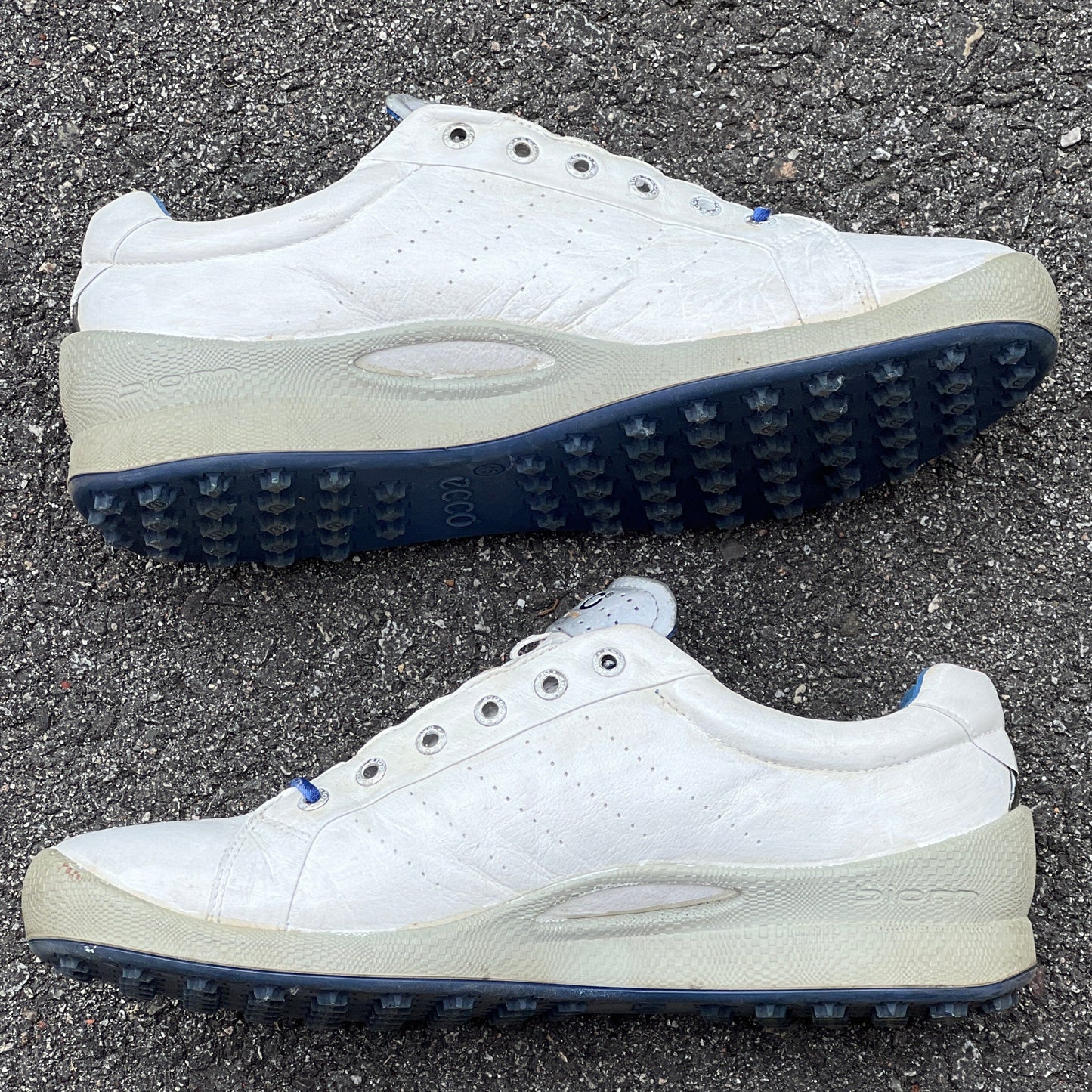 Men’s Ecco  Biom Cleat-less Golf Shoe 45EU •White• Hydromax  yak Leather