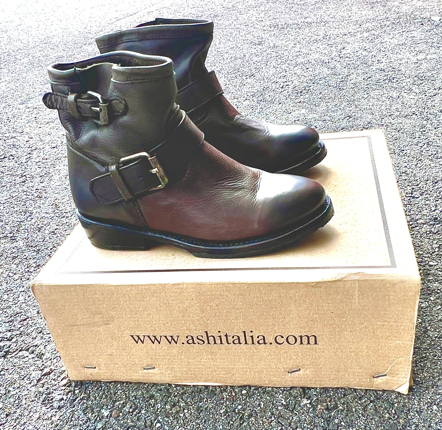 Ash Women's •Vegas Bis• Leather Boot 36EU Brown Leather