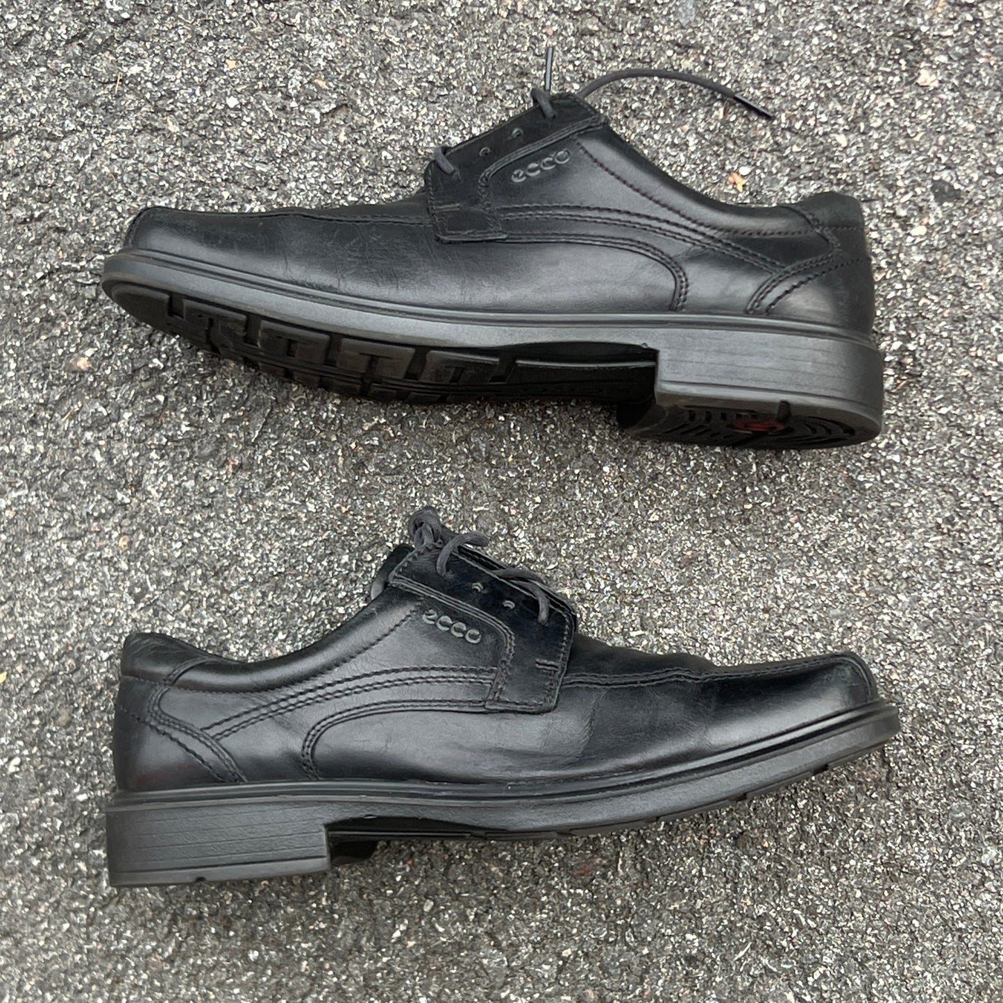 Men’s Ecco Dress Oxford 45EU Black  Leather- Made in Portugal