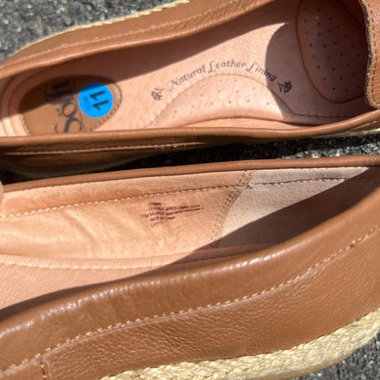 Woman’s Sofft Malila Jute Wrapped Slip-on Moc 11 M Tan Leather