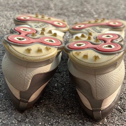 Men’s Ecco Biom Cleated Golf Shoe  45EU •White/Red• Hydromax Yak Leather