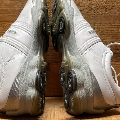 Men’s Ecco Biom Cleated Golf Shoe  46EU •White/Grey• Hydromax Yak Leather