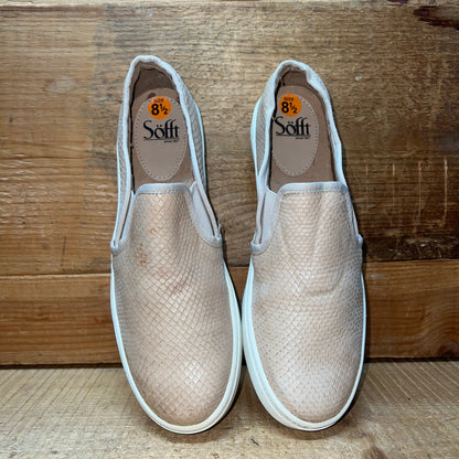 Woman’s Sofft Somers twin gore Slip-on  8.5M Blush Reptile Embossed Leather