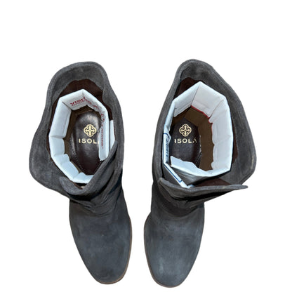 Isola Womens Lavoy Ankle Boot 8.5M gray suede