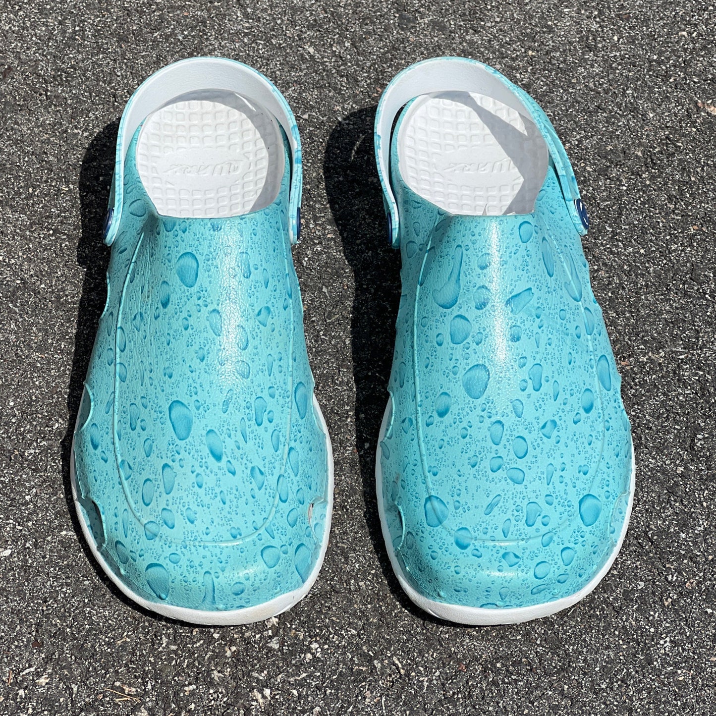 Men’s •Quarky•   EVA Clog  Size 13 White/ Blue Splash