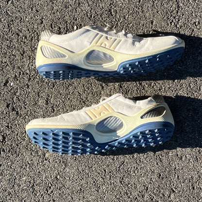 Men’s Ecco  Biom Natural Motion Spikeless Golf Shoes 45EU -White/Blue- Hydromax Leather