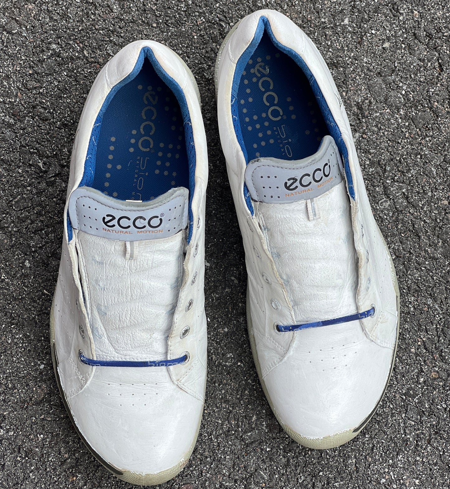Men’s Ecco  Biom Cleat-less Golf Shoe 45EU •White• Hydromax  yak Leather