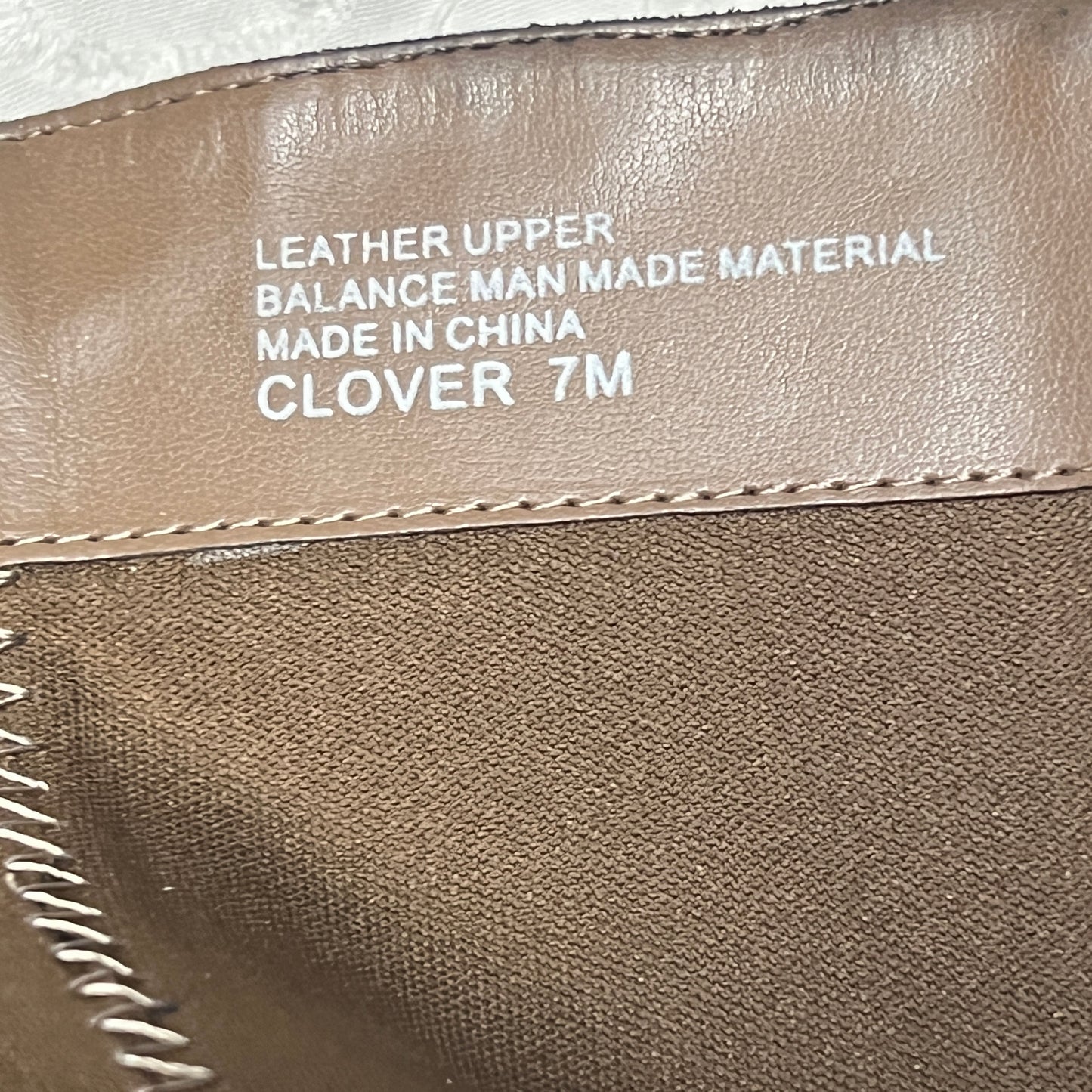 Crown Vintage •Clover• Leather Hidden Wedge Boot -Expandable Wide Shaft 7M Black Leather