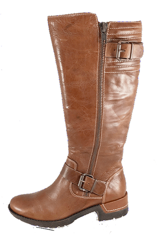 SOFFT Women's Adama •Distressed Caramel Leather• Riding Boot - ShooDog.com
