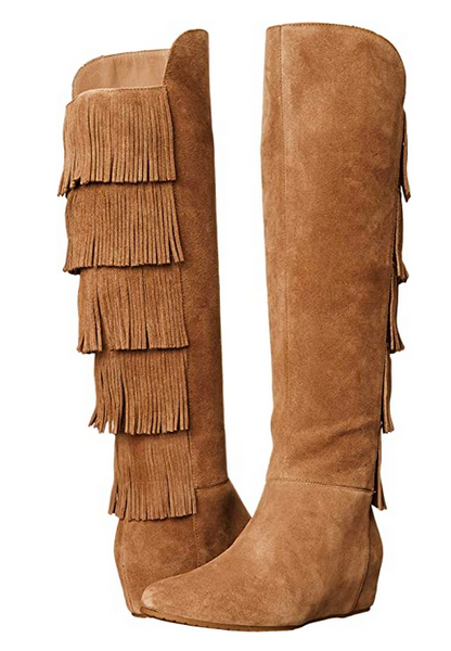 ISOLA Women's Tavora •Suede Leather • Tall Fringe Boot