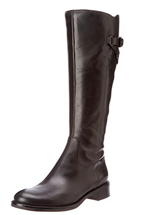 ECCO Women's Hobart Tall Strap Boot -Brown Leather- - ShooDog.com